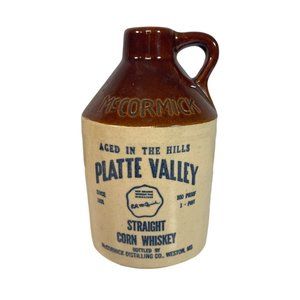 Vintage McCormick Platte Valley Corn Whiskey Jug